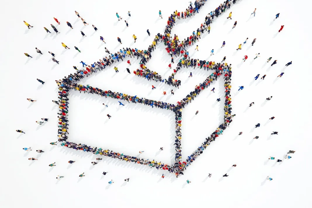 3D rendering of people elections