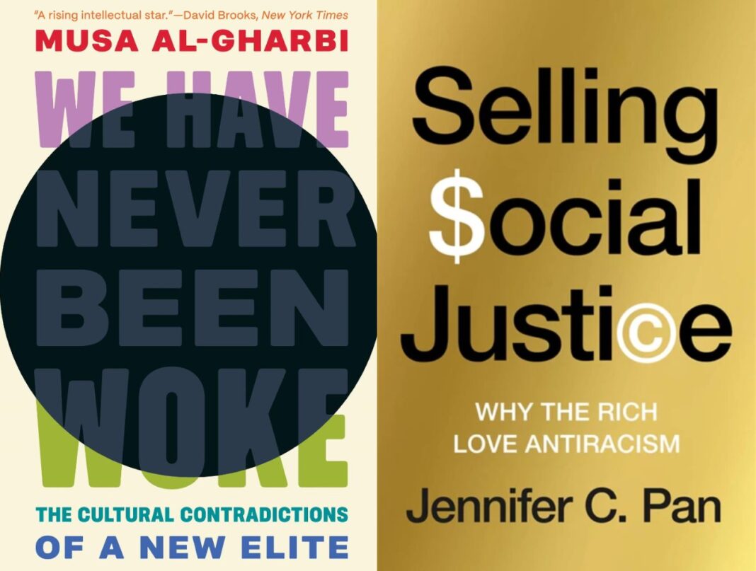 Omslagen van de boeken We Have Never Been Woke en Selling Social Justice
