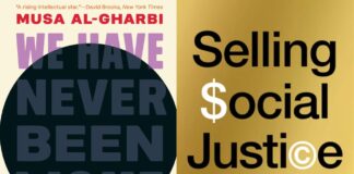 Omslagen van de boeken We Have Never Been Woke en Selling Social Justice